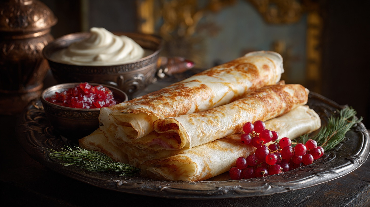 Блинчики с мясом